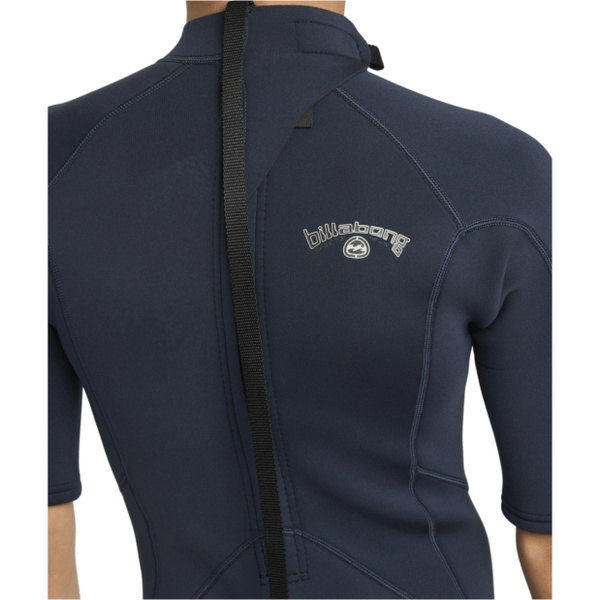 2026 Billabong Junior Absolute 2/2mm Back Zip Shorty Wetsuit 24CW251601 - Navy